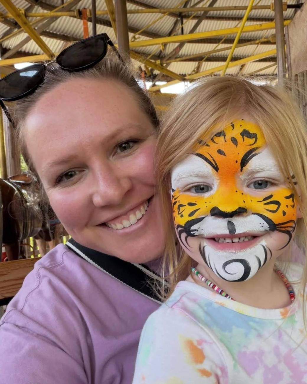 Brady, founder of Talking Tots Sensory Co., with her daughter